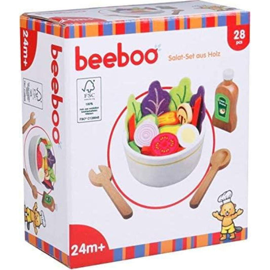 beeboo Salat-Set aus Holz, 28 Teile