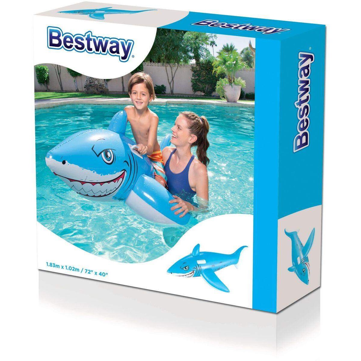 Bestway Schwimmtier "Weißer Hai" ab 3 Jahren 183 x 102 cm