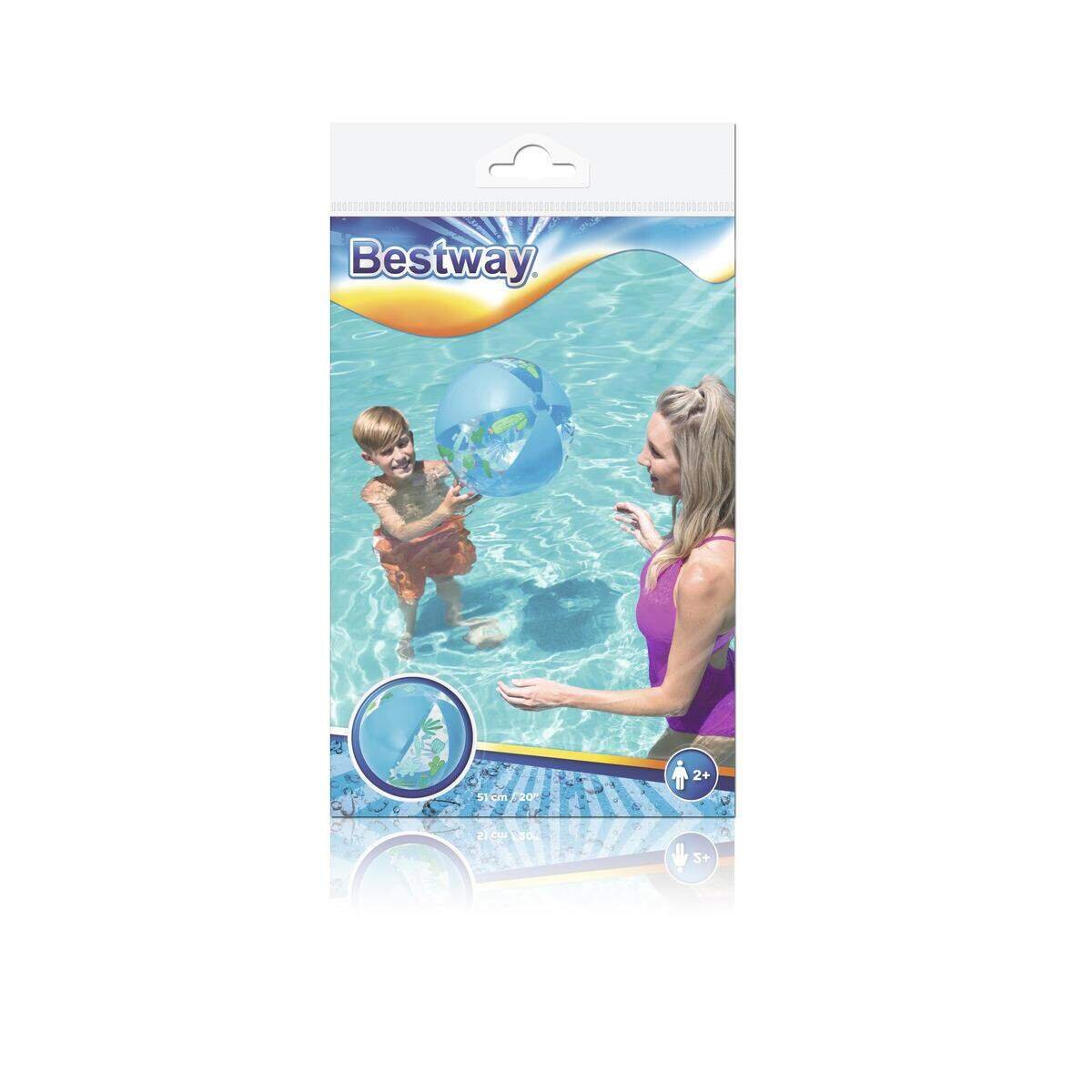 Bestway Wasserball "Designer" Ø 51 cm, 1 Stück, 3 fach sortiert