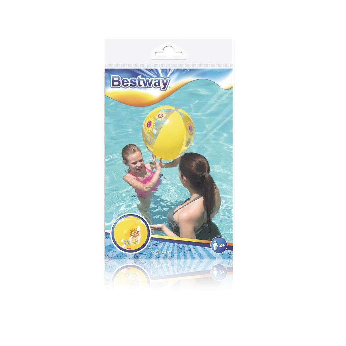Bestway Wasserball "Designer" Ø 51 cm, 1 Stück, 3 fach sortiert