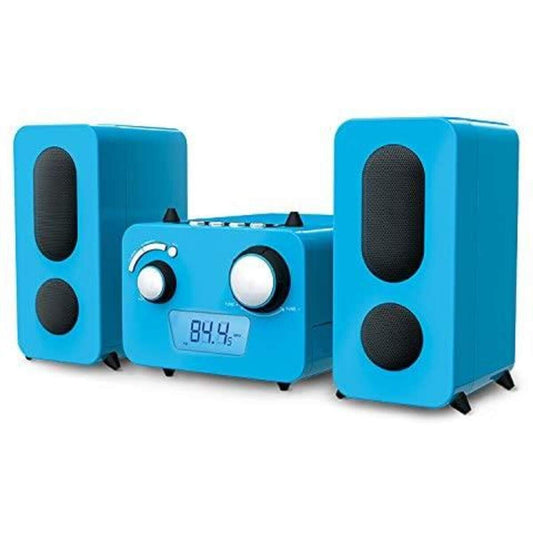 Bigben Stereo Music Center MCD11 - Kids mit 5 Aufkleber-Bögen, Blau
