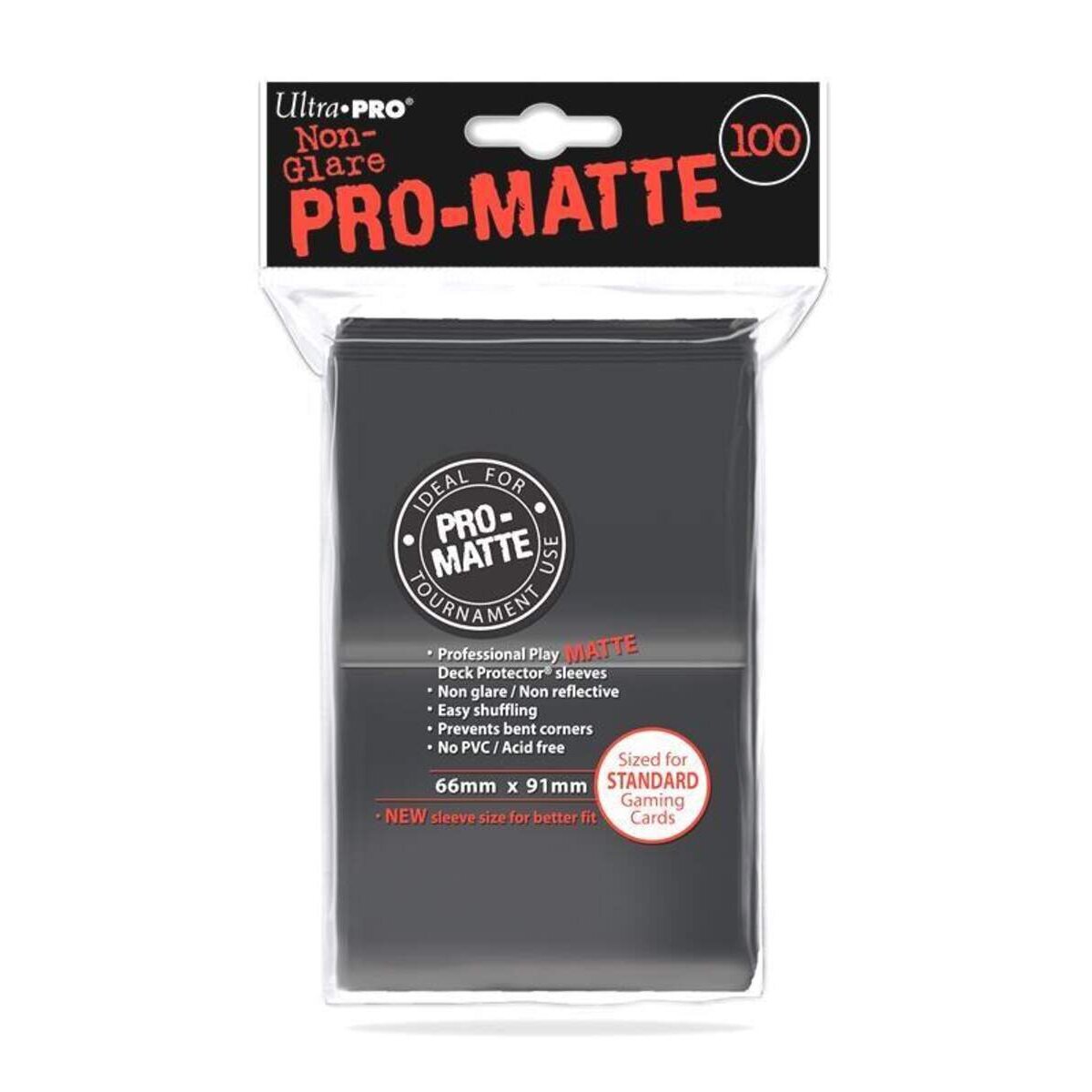 Black Pro-Matte Sleeves (100)