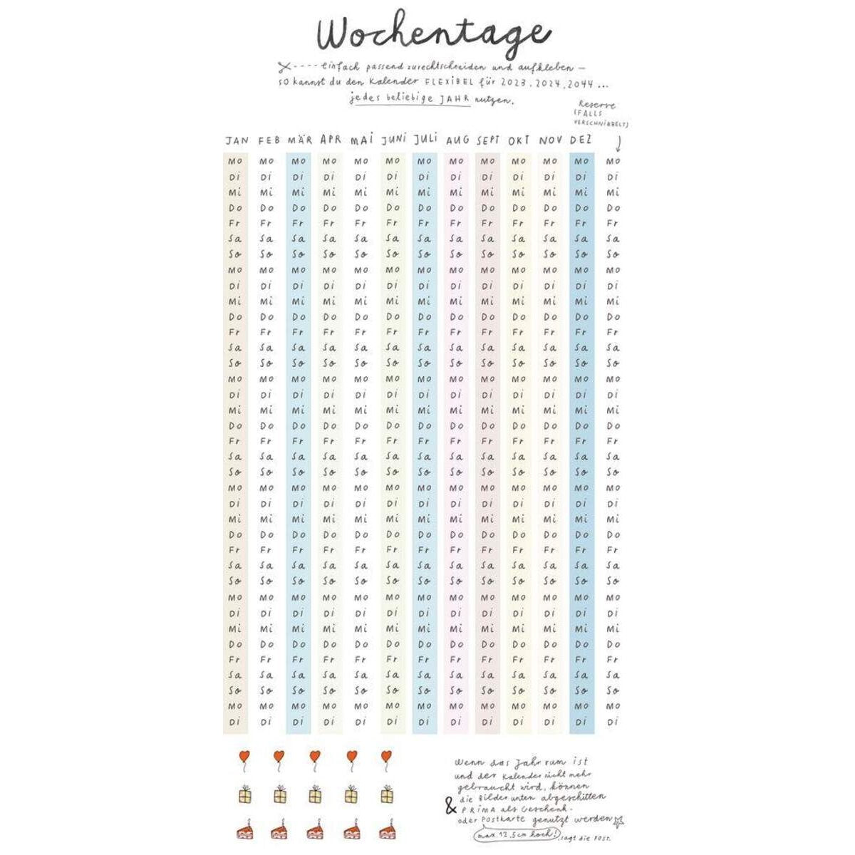 Bohem (Wieder) ein tolles Jahr - Der Jahres- oder immerwährende Kalender
