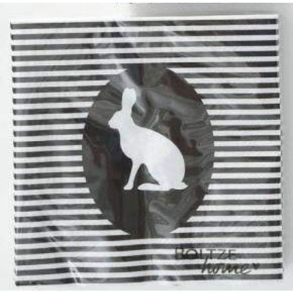 Boltze Serviette Joni Osterhase, 33 x 33 cm, 20 Stück, 2-fach sortiert