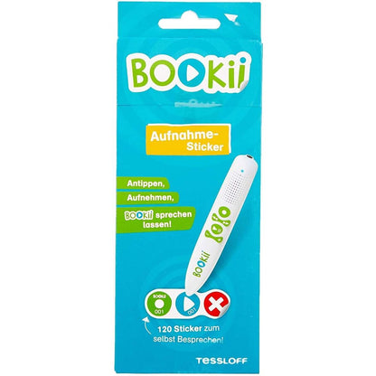 BOOKii® 120 Aufnahme-Sticker neutral Paket 1, Nr. 001-120