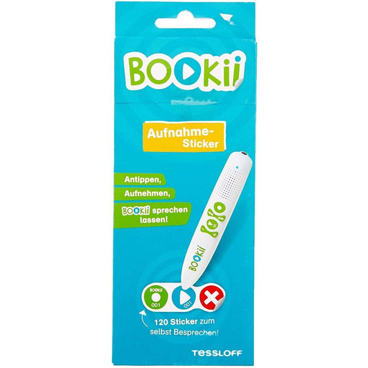 BOOKii® 120 Aufnahme-Sticker neutral Paket 1, Nr. 001-120