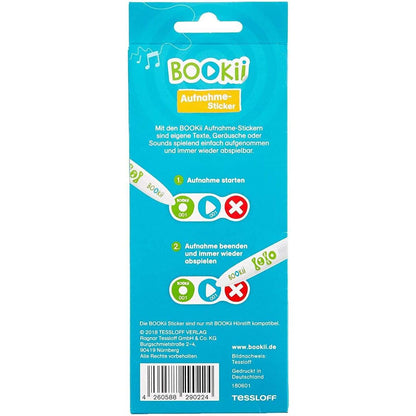 BOOKii® 120 Aufnahme-Sticker neutral Paket 1, Nr. 001-120