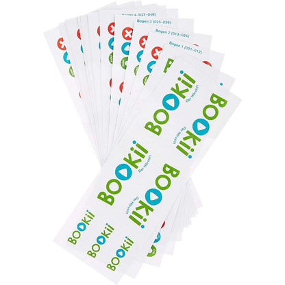 BOOKii® 120 Aufnahme-Sticker neutral Paket 1, Nr. 001-120