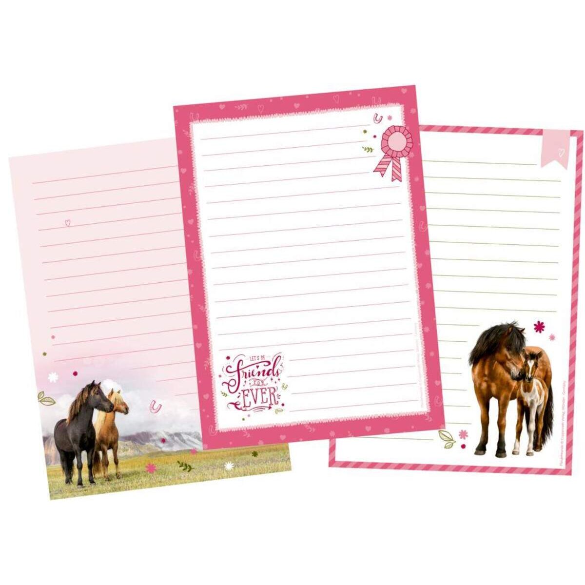 Briefpapier-Set Pferdefreunde