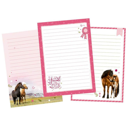 Briefpapier-Set Pferdefreunde
