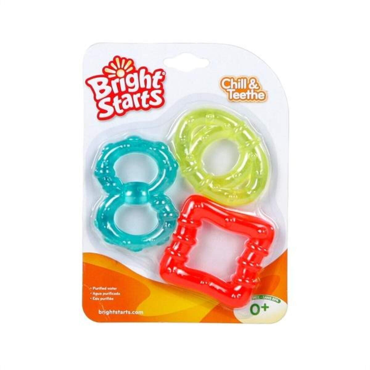 Bright Starts Chill & Teethe Beißringe zum Kühlen, 3 Stück