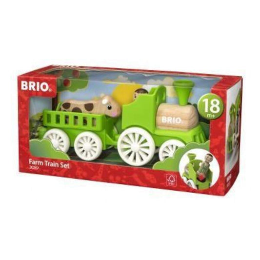BRIO Bahn Lok mit Kuhanhänger