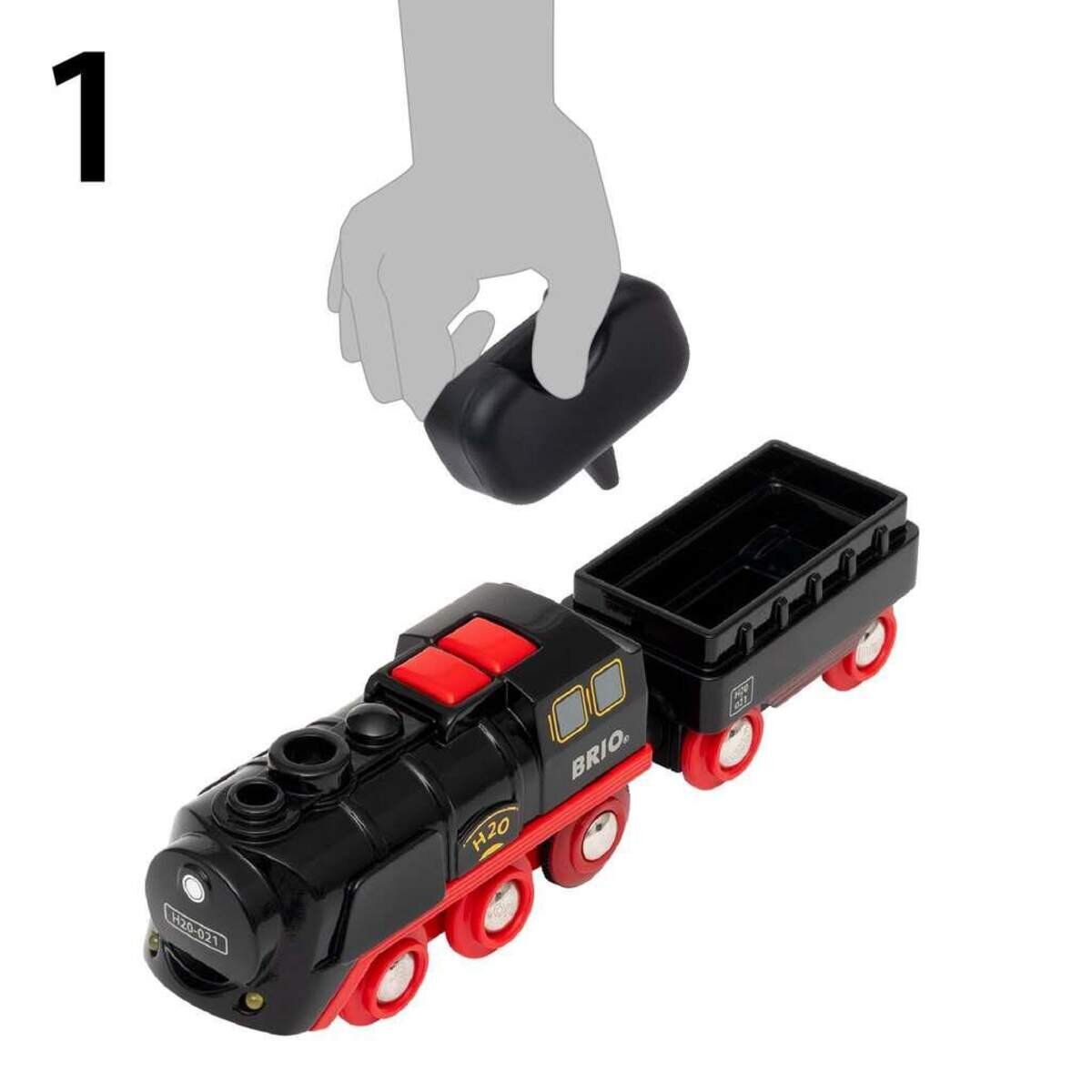 BRIO Batterie-Dampflok Weihnachts-Set