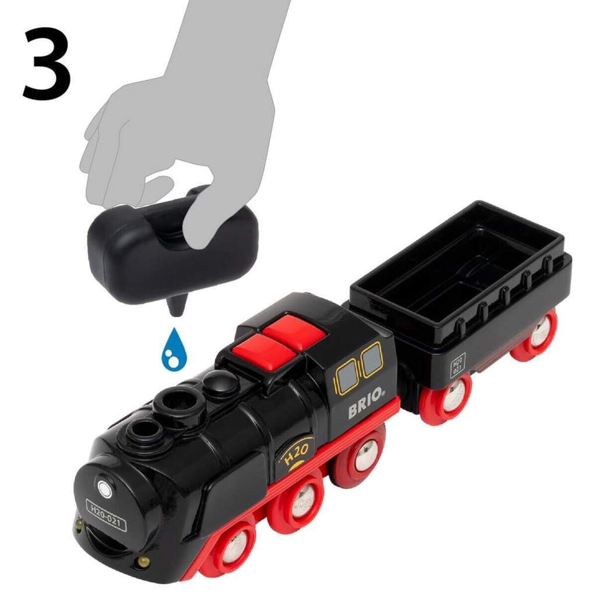BRIO Batterie-Dampflok Weihnachts-Set