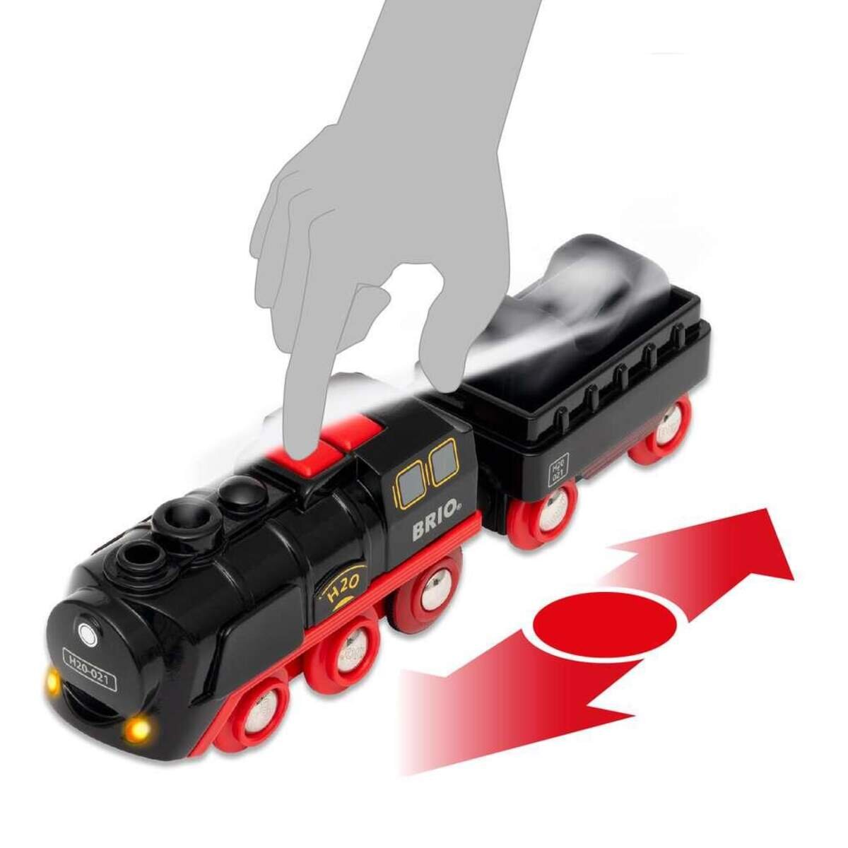 BRIO Batterie-Dampflok Weihnachts-Set