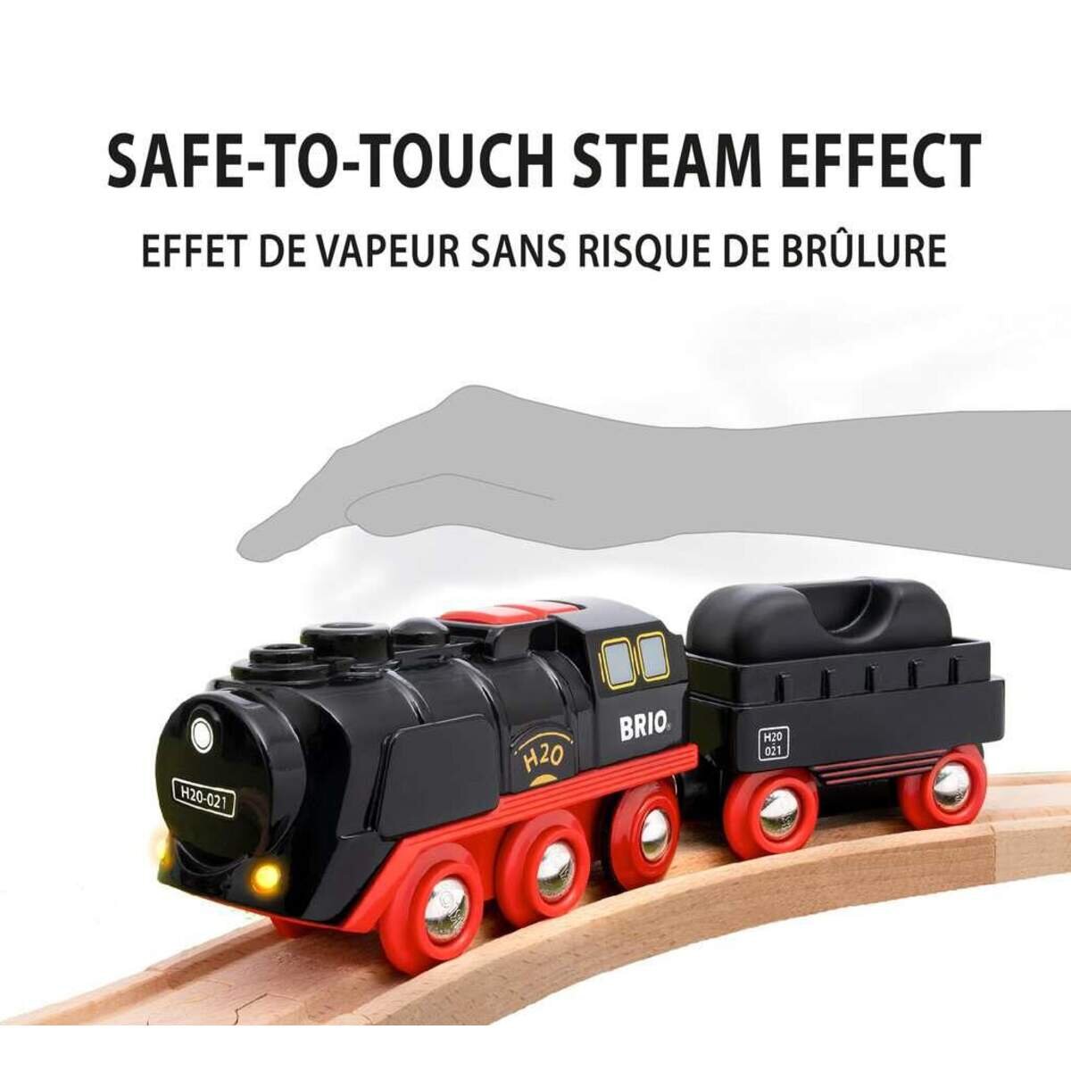 BRIO Batterie-Dampflok Weihnachts-Set