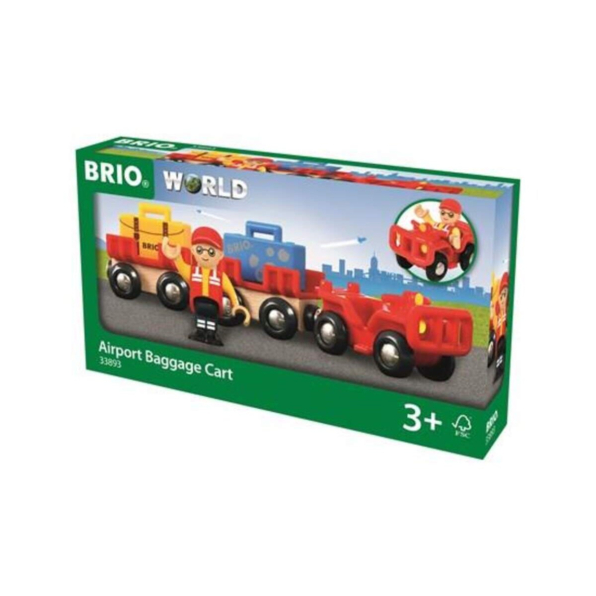 BRIO Flughafen-Gepäckwagen
