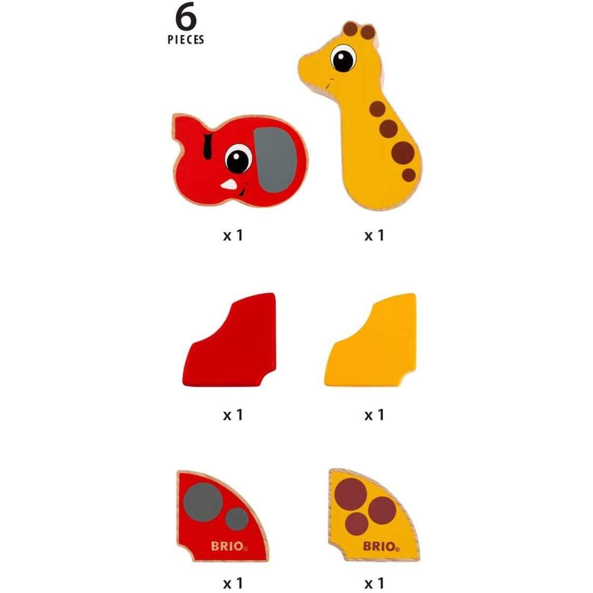 BRIO Magnet-Tiere Elefant und Giraffe