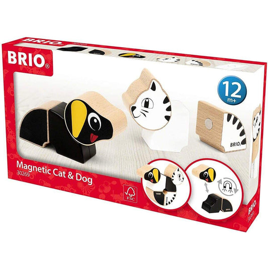 BRIO Magnet-Tiere Hund u. Katze