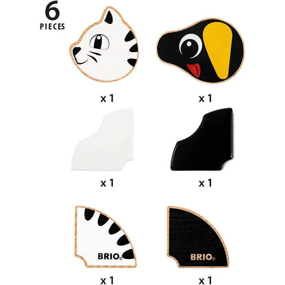 BRIO Magnet-Tiere Hund u. Katze
