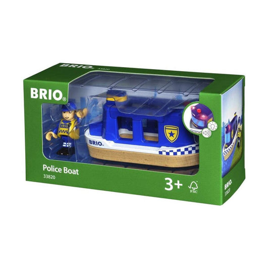 BRIO Polizeiboot mit Licht und Sound