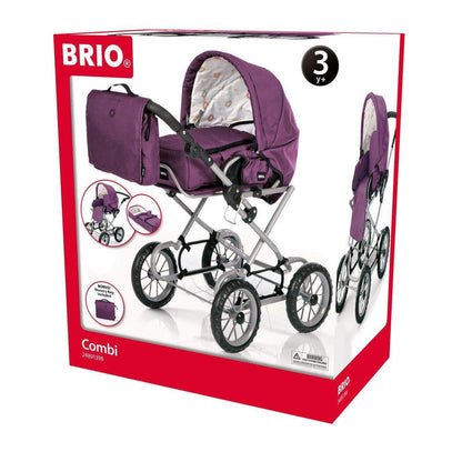 BRIO Puppenwagen Combi mit Wickeltasche, violett