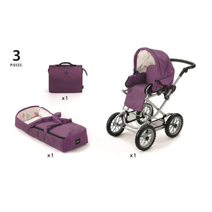 BRIO Puppenwagen Combi mit Wickeltasche, violett