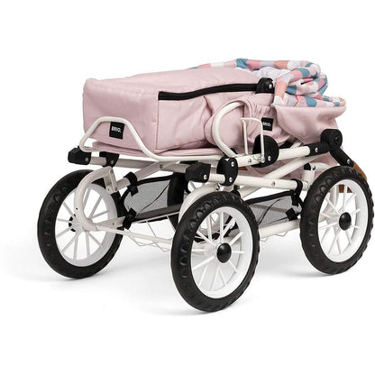 BRIO Puppenwagen Combi, Soft Pink mit Tropfen