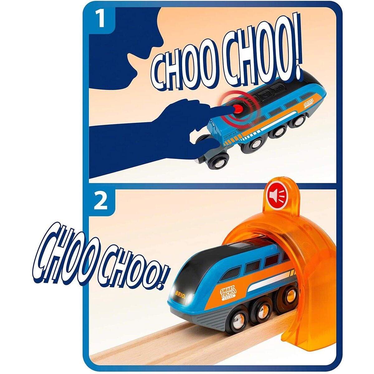 BRIO Smart Tech Sound Action Tunnel Reisezug Set