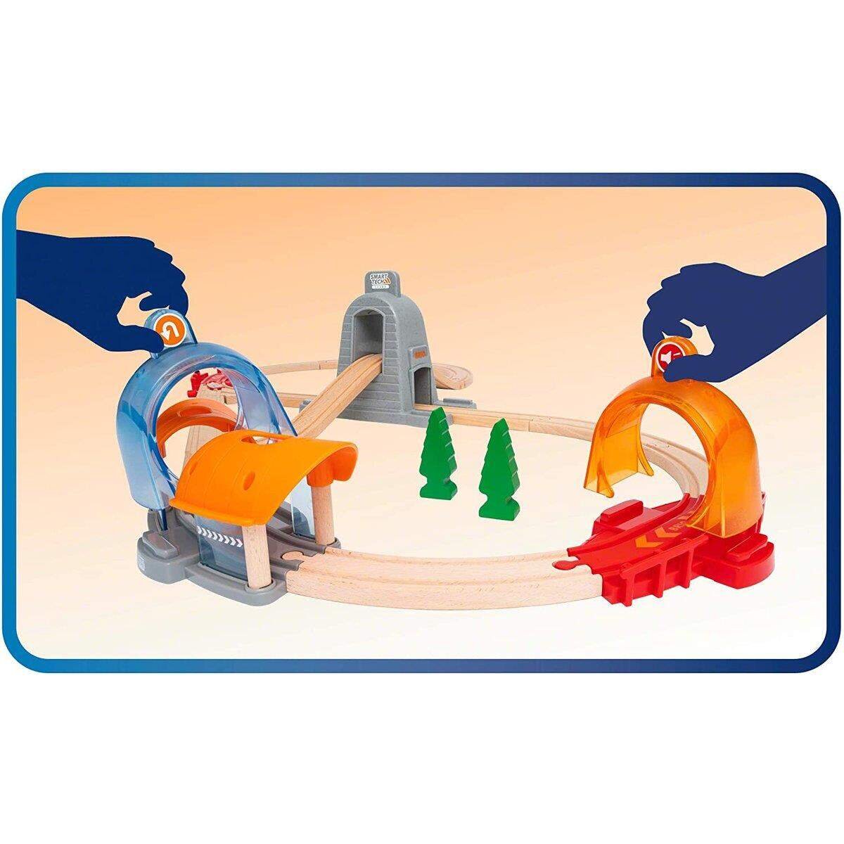 BRIO Smart Tech Sound Action Tunnel Reisezug Set