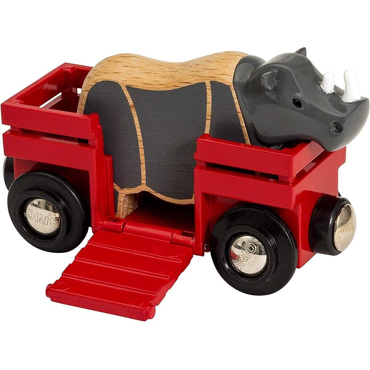 BRIO Tierwaggon Nashorn