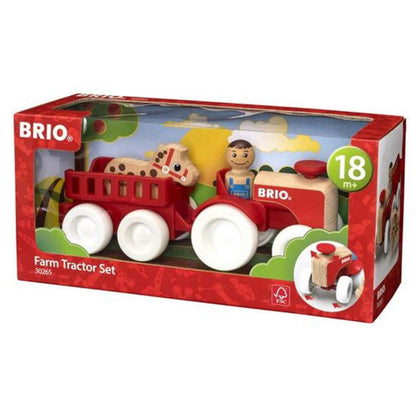 BRIO Traktor mit Pferde-Anhänger