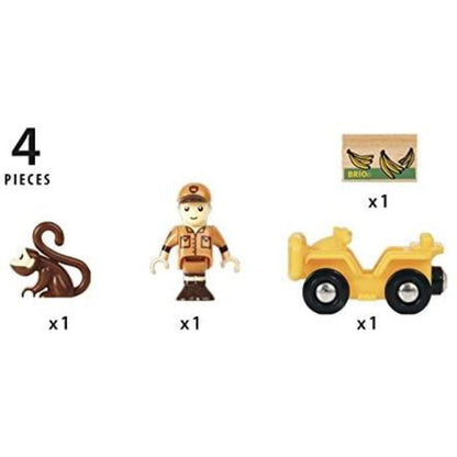 BRIO World - Spielpäckchen Safari Spielset Holzeisenbahn