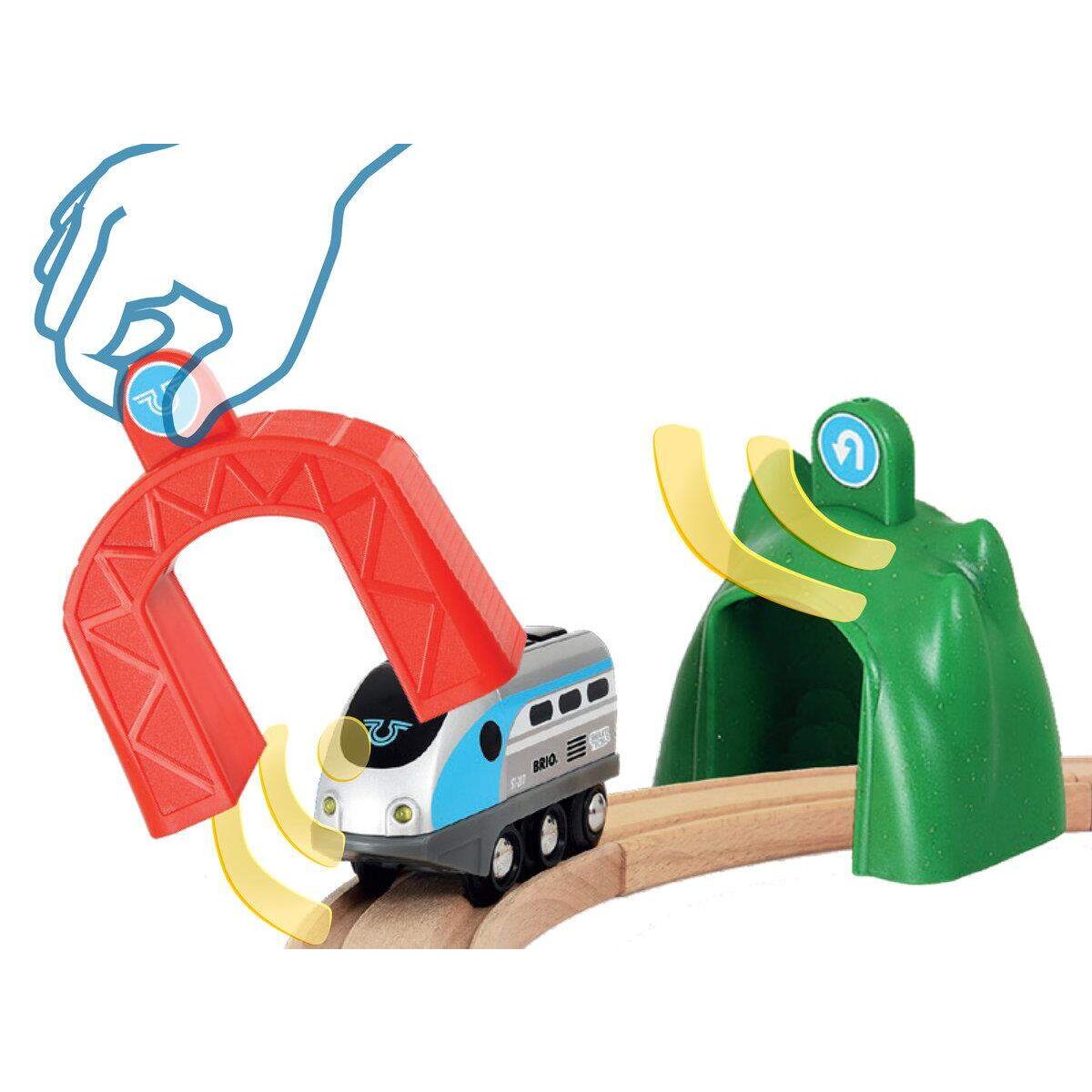 BRIO World Smart Tech Zug mit Actiontunnels