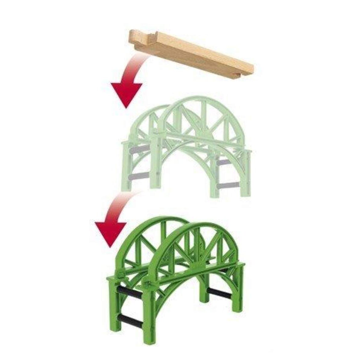 BRIO World Stapelbrücke mit Rampen