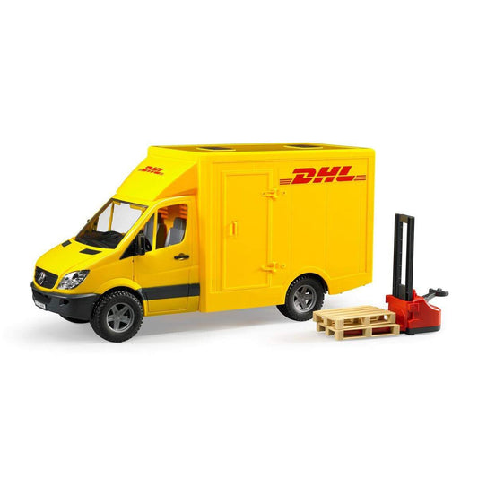 BRUDER® 2534 MB Sprinter DHL mit Handhub wagen und 2 Paletten