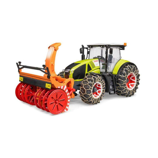 BRUDER® 3017 Claas Axion 950 mit Schneeketten und Schneefräse