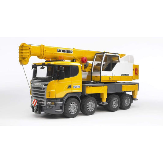 BRUDER® 03570 Scania R-Serie Liebherr Kran- LKW mit Light & Sound Modul