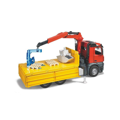 BRUDER® 3651 MB Arocs Baustellen-LKW mit Kran und Zubehör