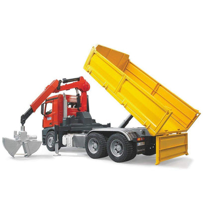 BRUDER® 3651 MB Arocs Baustellen-LKW mit Kran und Zubehör