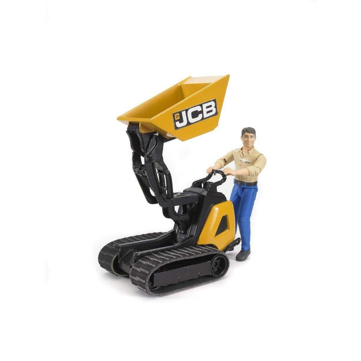 BRUDER® 62004 JCB Dumpster HTD-5 und Bauarbeiter