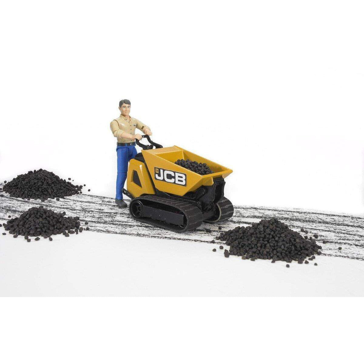 BRUDER® 62004 JCB Dumpster HTD-5 und Bauarbeiter