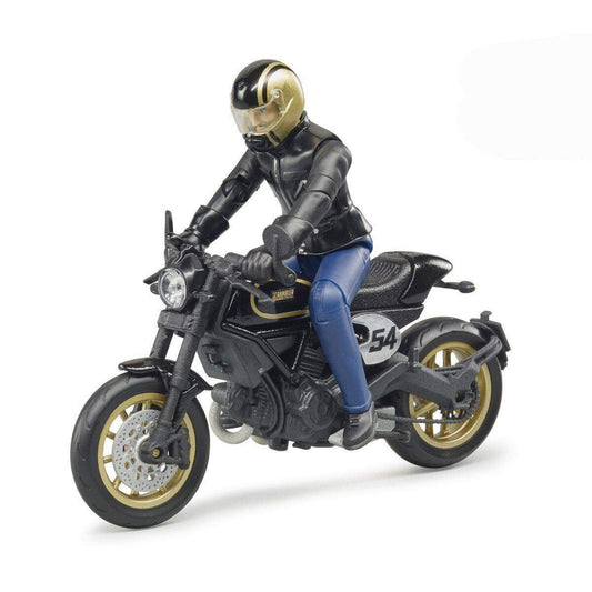 BRUDER® 63050 Scrambler Ducati Cafe Racer mit Fahrer