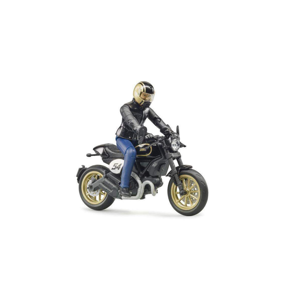 BRUDER® 63050 Scrambler Ducati Cafe Racer mit Fahrer