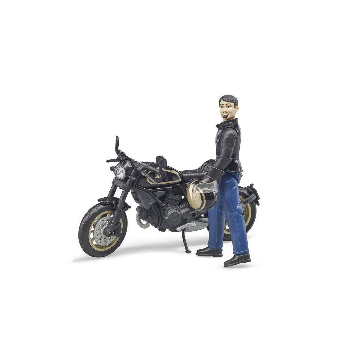 BRUDER® 63050 Scrambler Ducati Cafe Racer mit Fahrer
