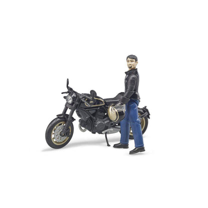 BRUDER® 63050 Scrambler Ducati Cafe Racer mit Fahrer
