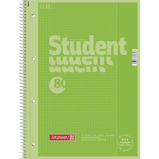 BRUNNEN Collegeblock Colour Code, kiwi, 90g/m², A4, 80 Blatt