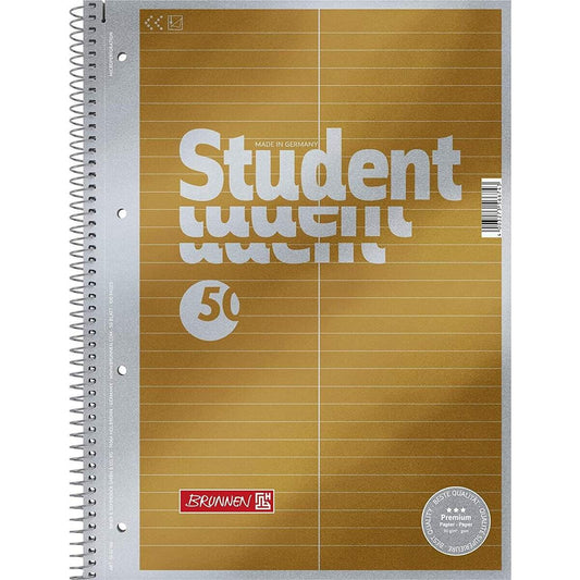 BRUNNEN Collegeblock Vokabel Premium A4, Lineatur 53, 50 Blatt