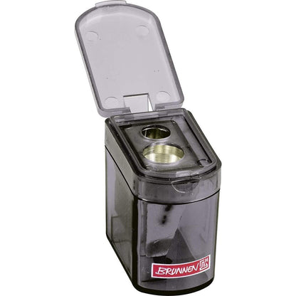 BRUNNEN Dosenspitzer Klicki schwarz / onyx