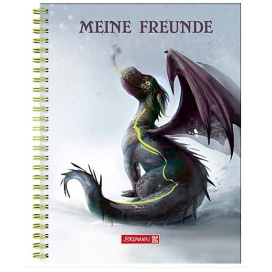 BRUNNEN Freundebuch Drache Drago, 16,5 x 20 cm